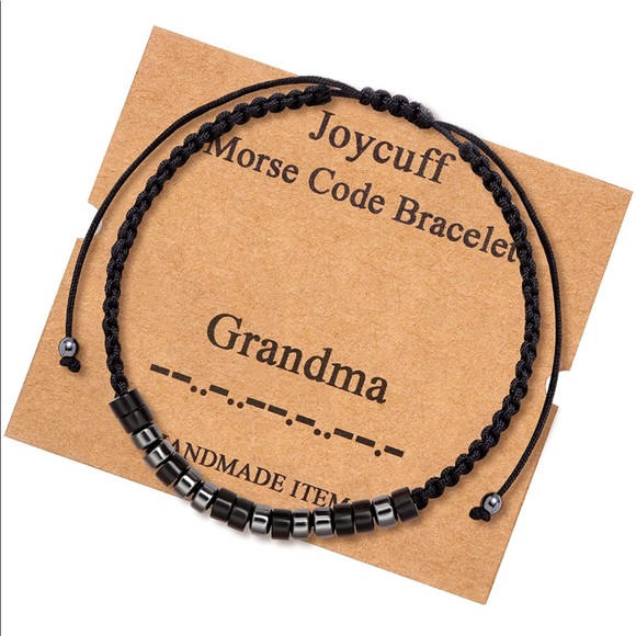 Jewelry - BRAND NEW GRANDMA MORSE CODE BRACELET. (NWT)